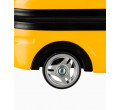 Detský kabínový kufor DAKAR žlté auto