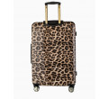 Velký kufr s leopardím vzorem