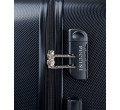 Černý kabinový kufr s kombinačním zámkem