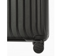 Střední černý kufr Marbella s drážkami