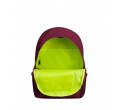 Bordový batoh Vibe s neonovou podšívkou