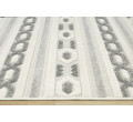 Šňůrkový koberec Stella D402A Etno šedý / stříbrný / krémový