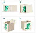 Dětské stohovatelné boxy na hračky RFB704W03 (3 ks)