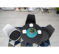 Kulatý stůl TODI 80 cm černý
