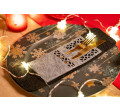 Vianočný obal na príbory - KF357-4G sivé