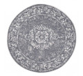 Obojstranný koberec DuoRug 5577 sivý kruh 