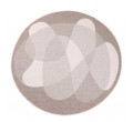 Obojstranný koberec DuoRug 5835 krémový kruh 