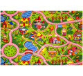 Detský metrážny koberec Amazing Town ružové uličky