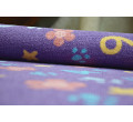 Dětský metrážový koberec Numbers fialový