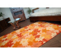Dětský metrážový koberec PUZZLE oranžový