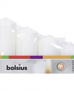 BOLSIUS Adventné sviečky Pillar 4 ks biele