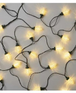 EMOS Vianočná sveteľná reťaz Šišky, 50 LED, teplá biela