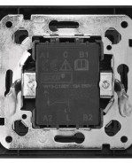 EMOS Vypínač zvončekový č. 1/0 antracit A6100.9