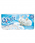 Q-Soft toaletný papier super jemný 3-vrstvový 8 ks
