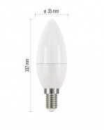 EMOS LED Žiarovka Classic sviečková 5W E14 studená biela
