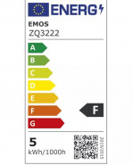 EMOS LED Žiarovka Classic sviečková 5W E14 studená biela