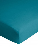 EUROFIRANY Plachta na posteľ s napínacou gumou Jersey 180x200+25cm tyrkysová