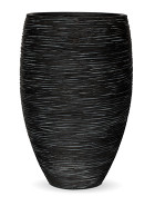 Capi Nature Vase elegance deluxe rib black 40/61cm