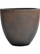 Grigio Egg pot S rusty iron-concrete 32x29 cm