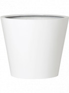 Fiberstone Glossy white bucket M 58x50 cm