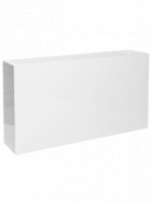 Fiberstone Glossy white jort slim S 91x20x50 cm