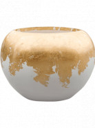 Luxe Lite Glossy Globe white -  gold 45x32 cm