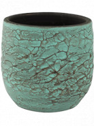 Indoor Pottery Pot Evi Antiq Bronze 18x16 cm