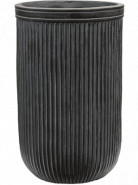 Vertical Rib Cylinder Anthracite 30x47 cm
