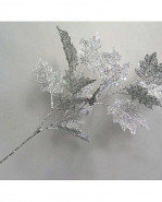 Vetvička MagicHome Vianoce, MapleGlis.Silver, strieborná, 65 cm