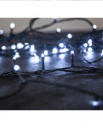 MagicHome Vianočná svetelná reťaz Errai, 320 LED, 11 m, studená biela