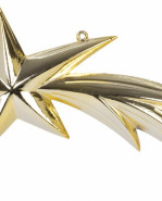 Ozdoba MagicHome Vianoce, 1 ks, 23 cm, kométa, zlatá, na vianočný stromček
