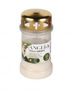 Náhrobná sviečka Angela 36HD biela, 35 h, 148 g, olejová