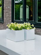 Fiberstone Glossy white balcony S 50x20x20cm