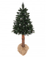 ROY Vianočný stromček borovica strieborná so šiškami De Lux 120 cm