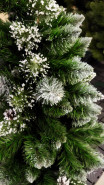 ROY Vianočný stromček borovica strieborná so šiškami De Lux, 250 cm