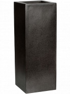 Kvetináč Capi Lux Terrazzo rectangle čierny 35x35x78 cm