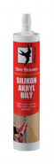 DEN BRAVEN Silikón akrylový tmel biely - 280 ml