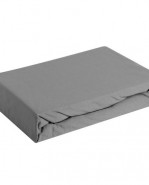 EUROFIRANY Plachta na posteľ s napínacou gumou 160x200+30 cm sivá
