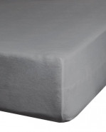 EUROFIRANY Plachta na posteľ s napínacou gumou 160x200+30 cm sivá