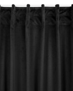 EUROFIRANY Zamatový záves MADLEN 140x300cm čierny