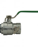 NF 59293 Guľový ventil na vodu s odvodnením M/F 3/4", DN 20, PN 32, hliníková páka