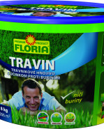 TRAVIN Trávnikové hnojivo s účinkom proti burinám 3v1 8 kg