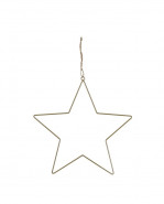 Vianocna dekoracia kov hviezda 38 cm