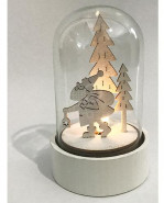 MagicHome Dekorácia Santa v skle LED