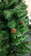 ROY Vianočný stromček borovica klasická so šiškami De Lux, 220 cm