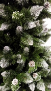 ROY Vianočný stromček borovica strieborná so šiškami De Lux, na kmeni, 180 cm