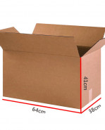 Kartónová krabica klopová 640X380X410mm 480g 20ks 3VL