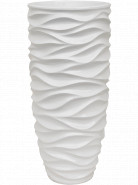 Luxe Lite Glossy Sea Partner biely kvetináč 35x75 cm