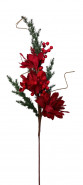 EUROFIRANY Ozdoba vianočná vetvička s vianočnými ružami