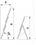 ALVE PROFI Rebrík trojdielny výsuvný FORTE 3x10 priečok